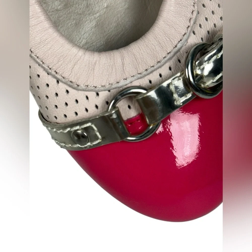 AGL Monika Leather Cap Toe Ballet Ballerina Flats EU 36 US 6 Pink Made In Italy - Picture 13 of 15